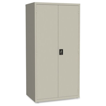 Lorell Storage Cabinet, 24"x36"x72", Light Gray