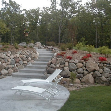 Landscapes and retaining walls