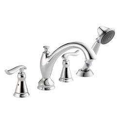 Delta Linden&trade; Roman Tub With Hand Shower Trim - Tub And Shower Faucet Sets