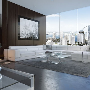 Reclining Leather Modular Sectional