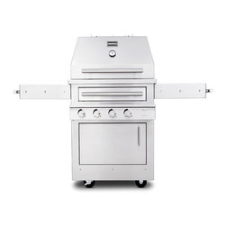 Kalamazoo Hybrid Fire Freestanding Grill with Side Shelves - K500HT - Outdoor Grills