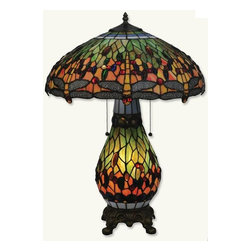 Dragonfly Tiffany Lamp - Table Lamps