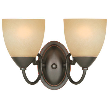 Hardware House 2 Light Berkshire Bathroom Light, Classic Bronze