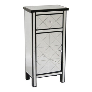 31 In Accent Cabinet In Black Transitional Accent Chests And