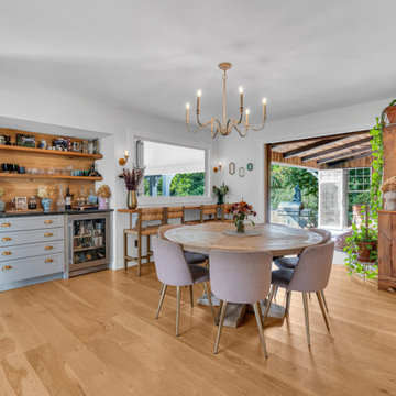 A NJ Sunroom: Harmonious Blending of Inside to Out with Wood Framed Patio Doors