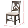 Stanford Wooden Swirl Back Side Chair Set