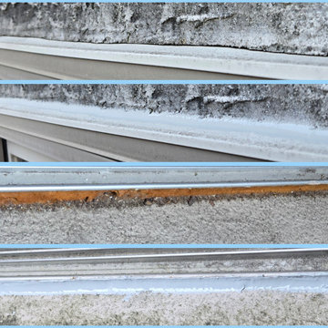 Sliding door caulking