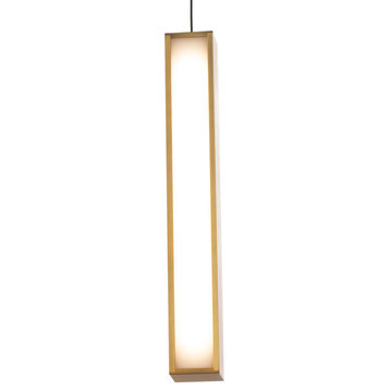 Modern Forms PD-64814 Chaos 14" Tall LED Mini Pendant - Aged Brass