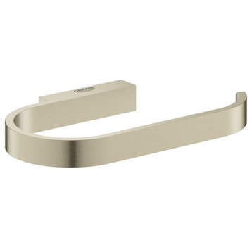 Grohe 41 068 Selection Wall Mounted Euro Toilet Paper Holder - Brushed Nickel