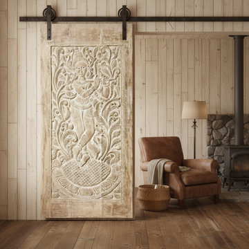 Reviving a Spanish Colonial by the Sea with Antique Carved Doors