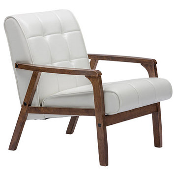 Mid-Century Masterpieces Club Chair, White