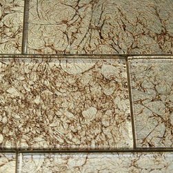 3x6 Glossy Light Brown Deco Subway Glass Mosaic Tiles - Home Accessories & Decor