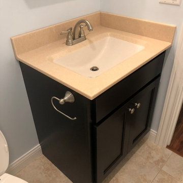 New Construction Milan, IL Koch Express Painted White Formica Amber Maple