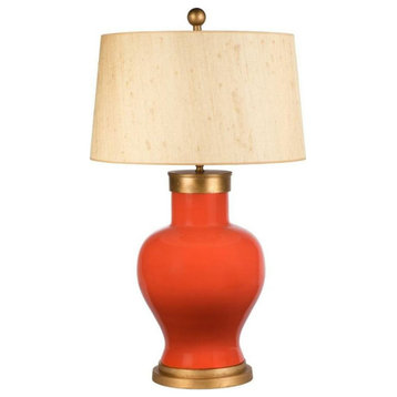 Tangerine Cove Couture Table Lamp Tangerine