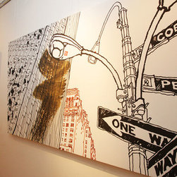 New York. One Way - 美術品・アート作品