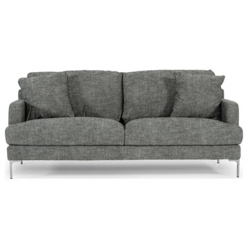 Lars Modern Dark Gray Fabric Sofa