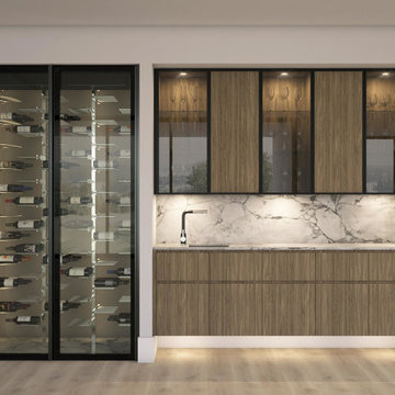 CAVEA- First Engineered Glass Wall for Wine Cellar