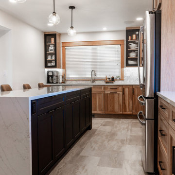 From Congested to Custom: A Warm Hickory Kitchen Transformation
