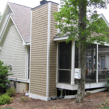 Screen Porch with Fireplace