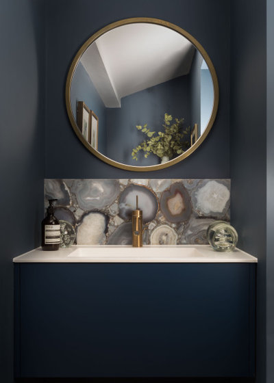 Contemporary Powder Room by dk INTERIORS