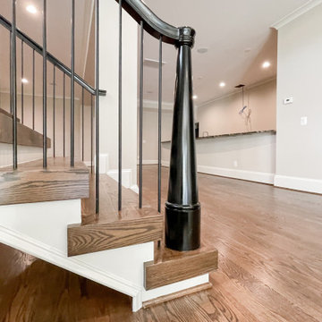 89_Eclectic and Edguy Staircase in French Contemporary Residence, McLean VA 2210