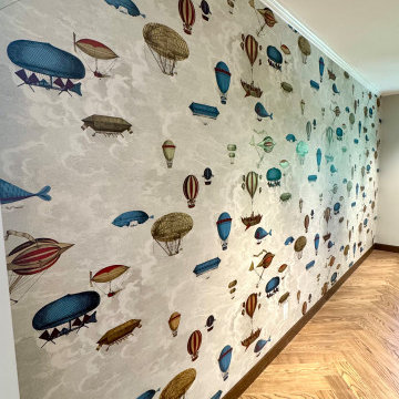 Cole and Son for Fornasetti Wallpaper Installation