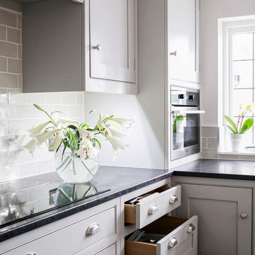 A Country Style Galley Kitchen By Burlanes