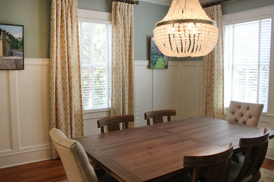 Dining room - transitional dining room idea in Raleigh