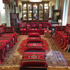 Abha 5-Piece Floor Seating Set, Traditional Arabic Red, Foam Filled