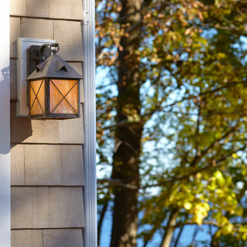 Close up of Exterior Side Entry Wall Light