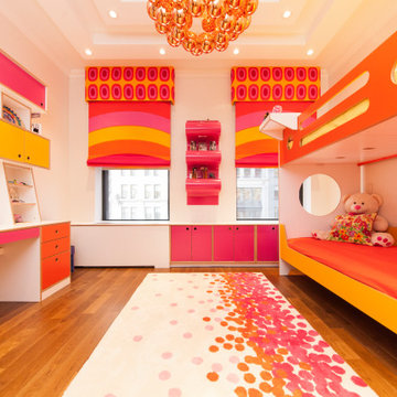 Ella's Room: Maximized Storage in a Custom Color Palette