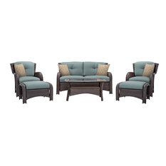 Strathmere 6-Piece Lounge Set, Ocean Blue