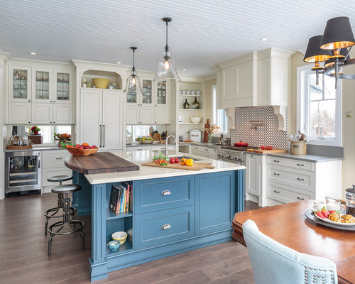 Ideas para cocinas | Fotos de cocinas con salpicadero con efecto espejo