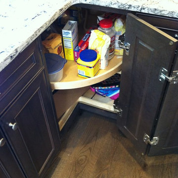 Wolf Designer Cabinetry Sullivan Cherry, Base corner lazy susan