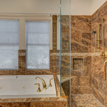 Traditional Bathroom in Luxurious Browns