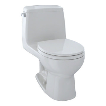 Toto Eco UltraMax 1-Piece Round Bowl 1.28 GPF Toilet, Colonial White