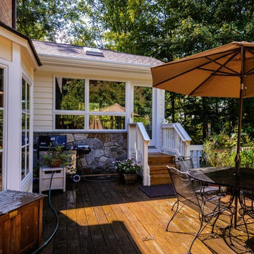 Vienna Transitional Sunroom Garage Addition