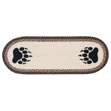 Bear Paw Oval Patch Runner 13"x36"