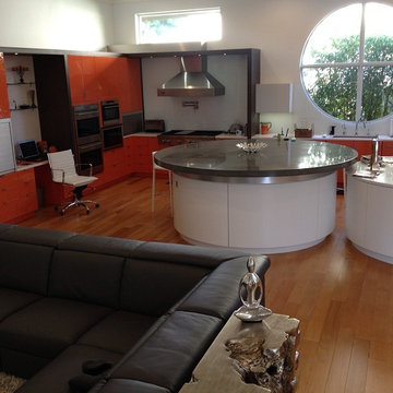 9ft Diameter Concrete Kitchen Island