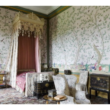 Hand painted wallpaper showroom
