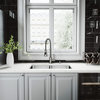 VIGO 29"x18" Newhall Stainless Steel Undermount Double Bowl Kitchen Sink