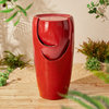 Red Ceramic Pot Fountain with Pump