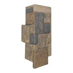 150-JAGGED CASTLE STONE CORNER 12" W X 24"H - Wall Panels