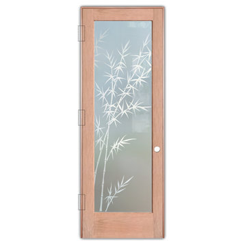Interior Prehung Door or Interior Slab Door - Bamboo Forest - Cherry - 24" x...