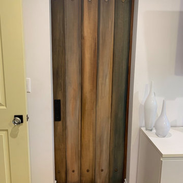 Koi Fish Master Bathroom Sliding Barn Door