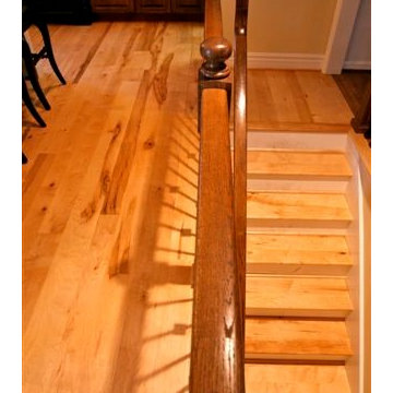 Hickory plank flooring