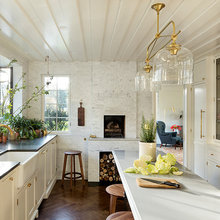 Fireplace In Kitchen