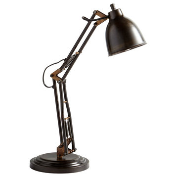 Cyan Right Radius Table Lamp 10661, Bronze