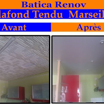 Plafond Tendu AVANT APRES Marseille