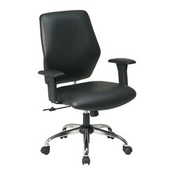 Black Vinyl Task Chair - Office Chairs